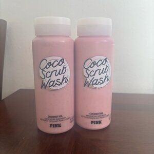 Victoria's Secret PINK COCO body wash & scrub 2 pack